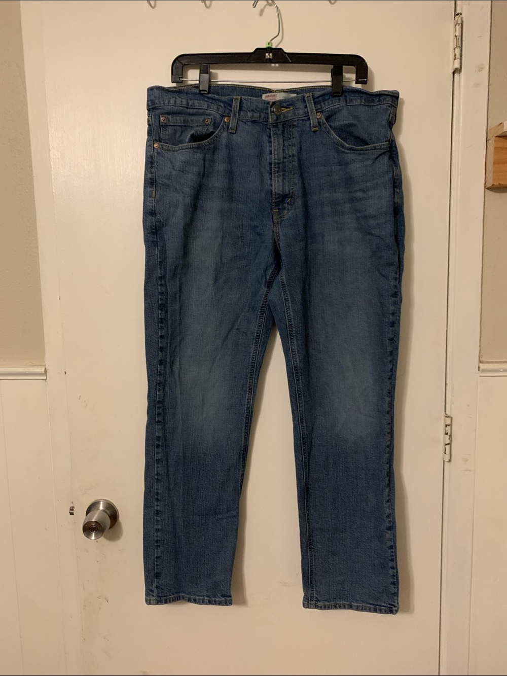 Signature by Levi Strauss Men's Straight Jeans - Blue